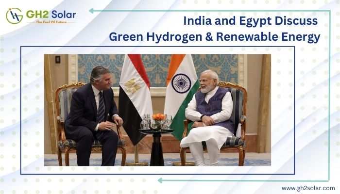 Read more about the article India and Egypt Discuss Green Hydrogen & Renewable Energy￼